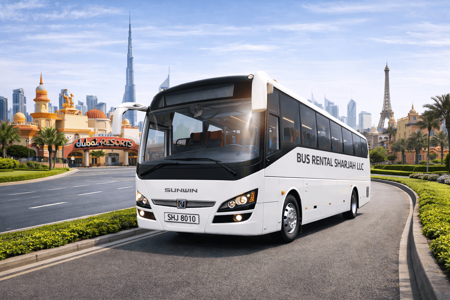 Bus Rental Sharjah | Luxury Buses, Minibuses, Vans & Staff Transport