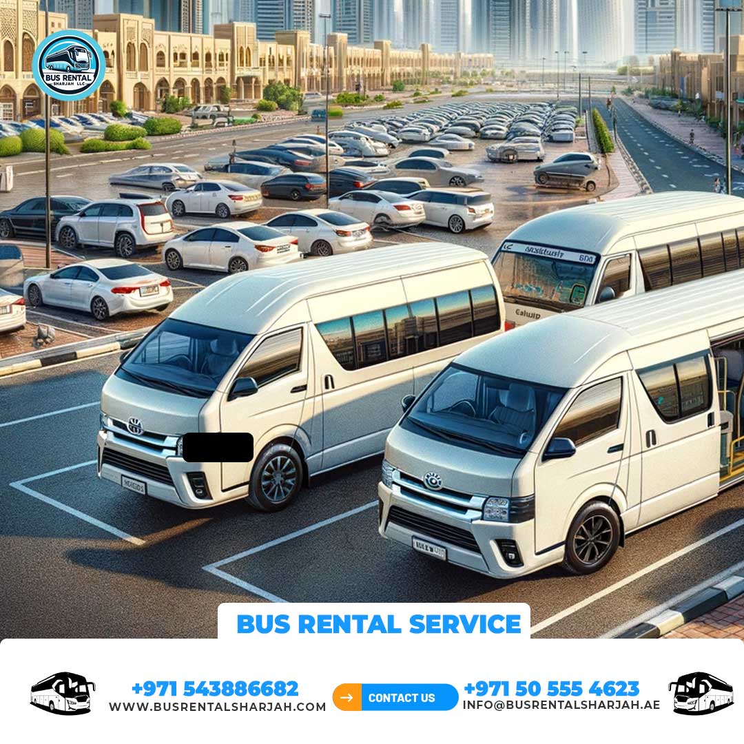 Sharjah event bus rental service for special occasions.